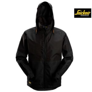 Snickers-1304-Waterdicht-Shell Jack_Zwart_Zwart_0404