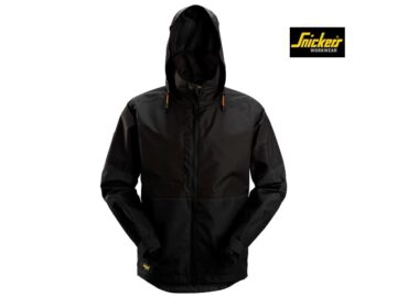 Snickers-1304-Waterdicht-Shell Jack_Zwart_Zwart_0404