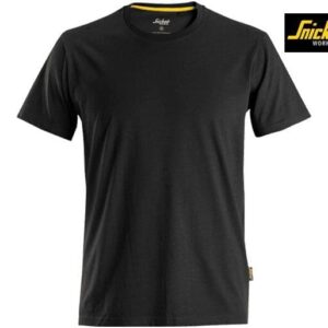 Snickers-2526-T-shirt-Biologisch-Katoen-Front_Black-0400