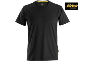 Snickers-2526-T-shirt-Biologisch-Katoen-Front_Black-0400