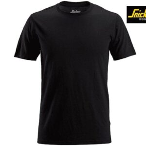 Snickers-2527-Wollen T-shirt_Black-0400