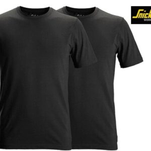 Snickers-2529-T-shirt-In-Soft-Stretch-2-Pack-Front_Black-0400