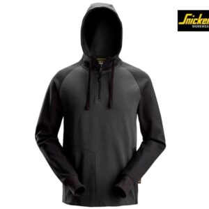 Snickers-2842-Tweekleurige-Hoodie_Steelgrey_Black_5804