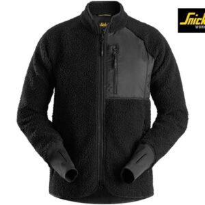 Snickers-8021-Pile-Full-Zip-Jacket-Front_Black-0404