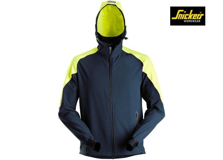 Snickers-8025-Neon-Hoodie-met-Rits-Front_Navy-Neon-Yellow-0467