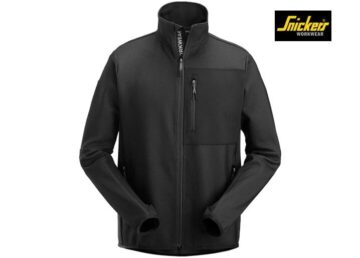 Snickers-8045-FlexiWork-Tussenlaag-Jack-met-Rits-0404-Black-Black-Voorkant