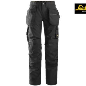 Snickers-6701-Dames-Werkbroek+-met-Holsterzakken_Black:Black-0404-Voorkant