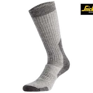 Snickers-9212-Hoge-Dikke-Wollen-Sokken_1804-Grey:Black-Zijkant2