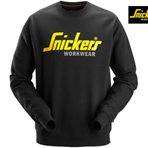Snickers-2898-Classic Logo Sweatshirt_0400-Black-Voorkant