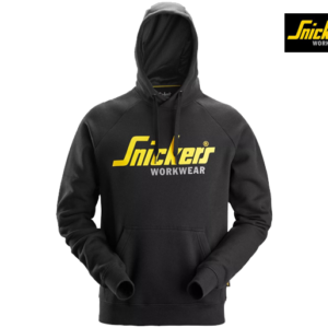 Snickers-2899-Classic Hoodie met logo_0400-Black-Voorkant