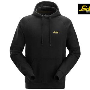 Snickers-2896-Hoodie met klein logo_0400-Black-Voorkant