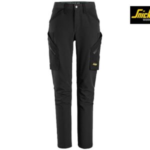 Snickers-6877-FlexiWork, Full-Stretch Werkbroek zonder Kniezakken_0404-Black-Black-Voorkant