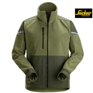 Snickers-8410-Windblocker Fleece-Jack_khaki-dark khaki_3135_ front