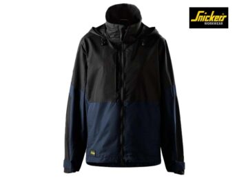 Snickers-1374-AllroundWork, Waterdichte Shell Dameswerkjas_9504-Navy:Black-Voorkant